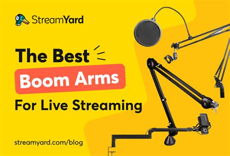 The Best Boom Arms For Live Streaming
