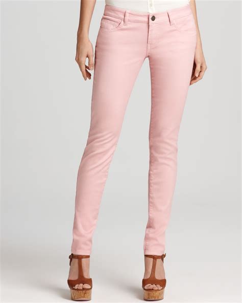 Aqua Denim Basic Skinny In Sweet Light Pink Light Pink Jeans Pink