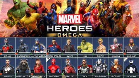 Todos Los SuperhÉroes Y Trajes Marvel Heroes Omega Beta Youtube