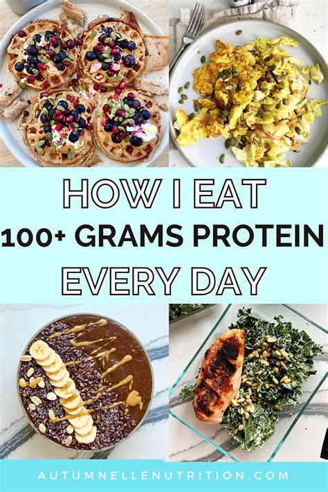 How I Eat 100 Grams Protein Daily Meal Examples