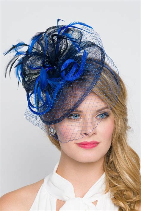 Royal Blue Fascinator Cobalt Blue Fascinator Fascinator Blue