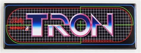 Bally Midway Tron Fridge Magnet Arcade Video Game Marquee Atari