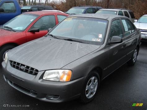 Wheel size for the 2000 hyundai accent will vary depending on model chosen, although keep in mind that many manufacturers offer alternate wheel sizes as options on many. 2000 Charcoal gray Hyundai Accent GL Sedan #60378886 ...