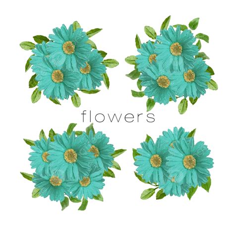 Gambar Rangkaian Bunga Unik Tanaman Bunga Set Bunga Bunga Png Dan
