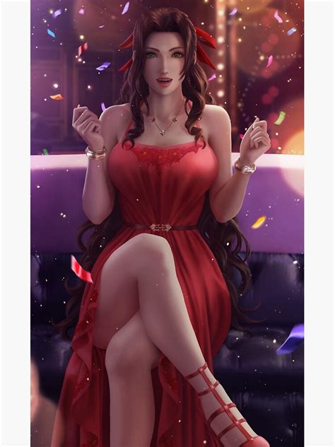 Hot Aerith Gainsborough Final Fantasy Ffvii Sexy Lewd Panties Tits