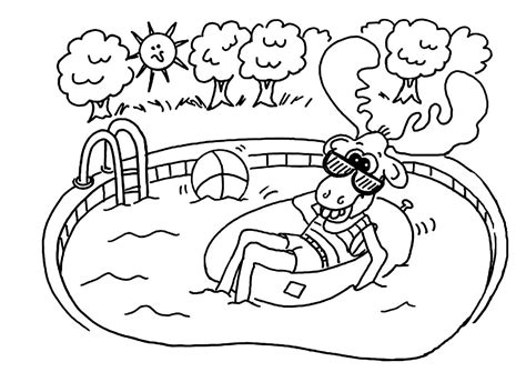 Afbeeldingsresultaat Voor Zwembad Kleurplaat Summer Coloring Sheets