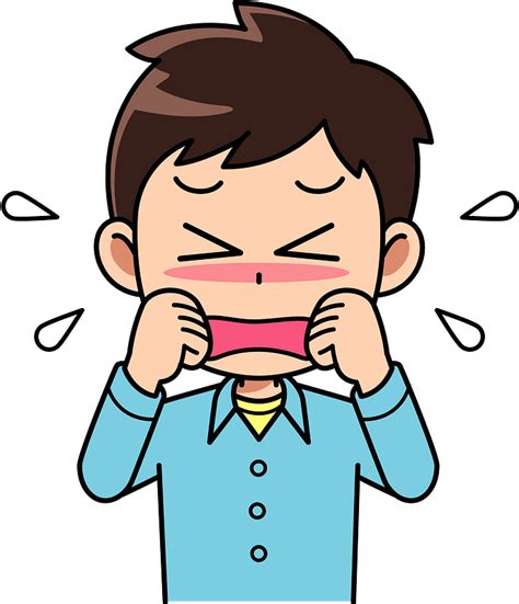 Little Boy Crying Clipart