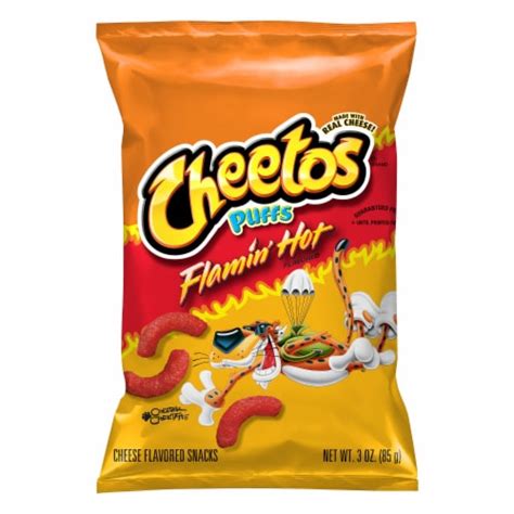Cheetos® Puffs Flamin Hot® Cheese Flavored Snacks 3 Oz Foods Co