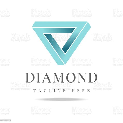 Abstract Art Triangle Shape Arrow Play Diamond Logo With Black