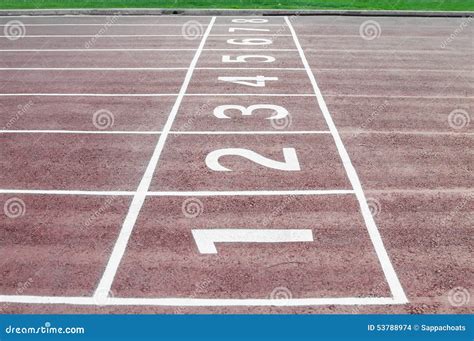 Track Running Lanes Stock Photo Image Of Exercise Arena 53788974