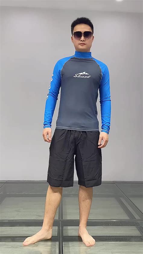Sbart Surfing Suit Swimming Shirts Sun Protection Clothing Long Sleeve