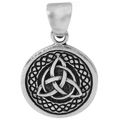Sterling Silve Triquetra Pendant Celtic Knot Medallion The Zen Shop