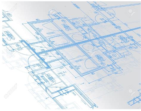 9845967 Sample Of Architectural Blueprints Over A Light Gray Background