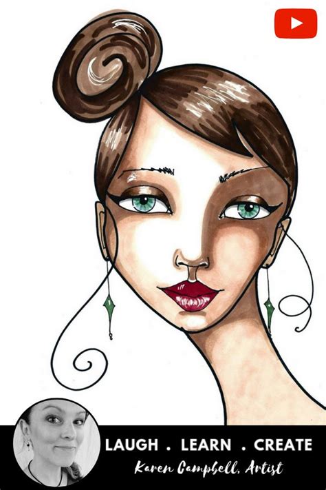 Learn How To Draw And Shade A Whimsical Female Face In Copic Markers You