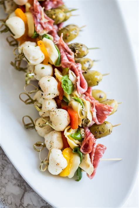 Oct 30, 2020 · crab, pancetta and gruyere make a sophisticated, elegant appetizer, and you can make your own variations on the filling. Antipasto Skewers | Recipe | Thanksgiving appetizers easy, Appetizers for party, Appetizer recipes