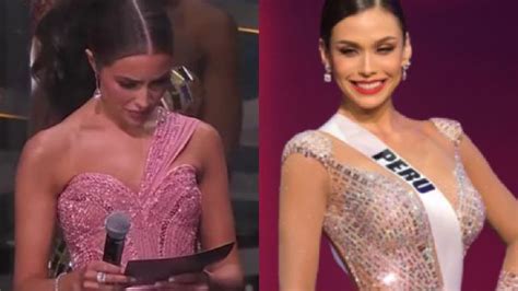 Miss Universo 2021 La Reacción De La Conductora Al Notar Que Janick Maceta Quedó En Tercer Lugar