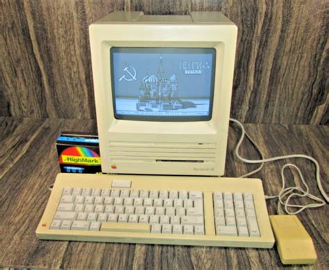 1986 Apple Macintosh Se Model M5011 1 Mb Ram 800k Drive Vintage Working