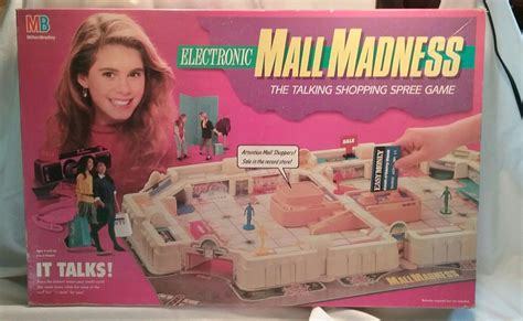 1989 Milton Bradley Electronic Mall Madness Board Game 100 Works Great