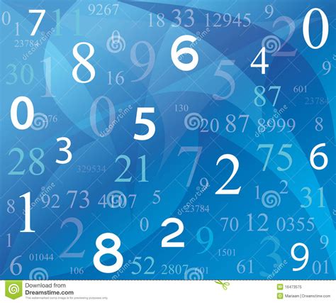 Background With Numbers Stock Vector Illustration Of Graphic 16473575