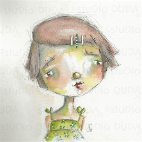 Original Expressive Watercolor Portraits By Diane Duda Its Etsy In