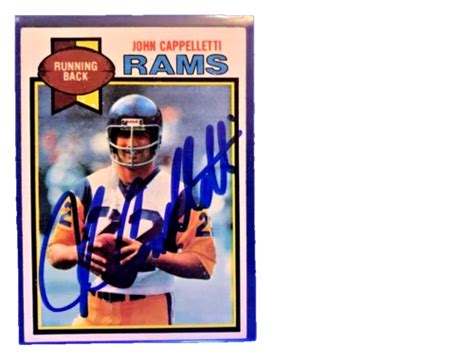 John Cappelletti Chargers Penn State Psu 1979 Topps Autograph