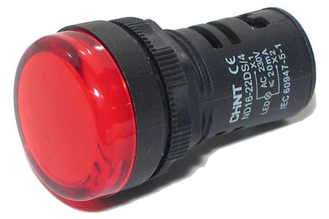 Led Indicator Light Ø22mm 230v Red Partco