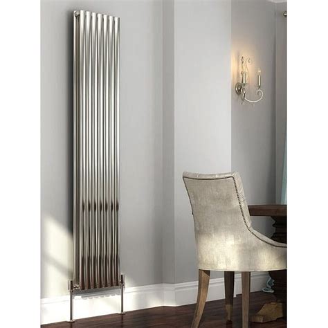 Cove Stainless Steel Double Vertical Radiator 1800mm High X 295mm Wi