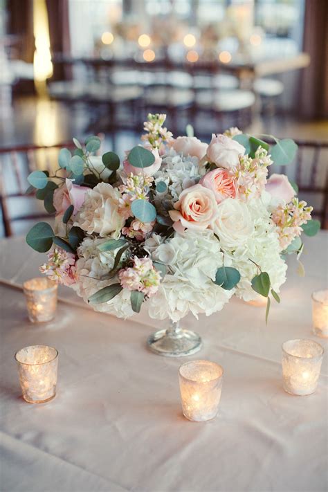 Urban English Garden Inspired Wedding Wedding Centerpieces Candle