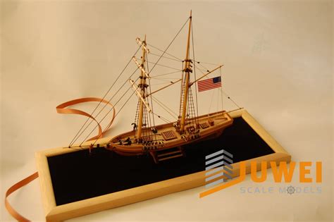 Miniature Wooden Sailing Boat Model For Gift JW China Ship Scale