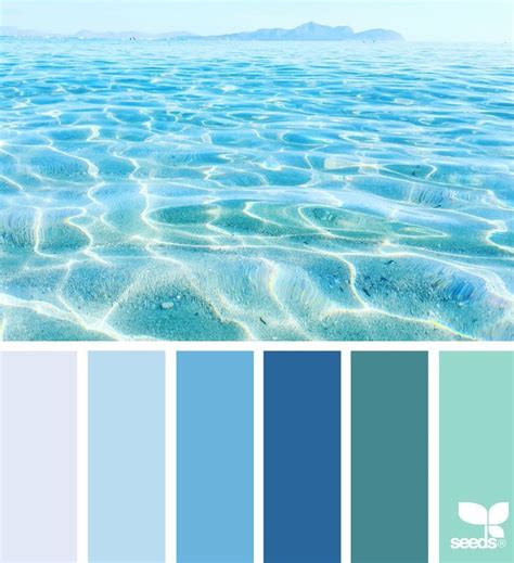 Color Sea Blue Colour Palette Color Palette Design Beach Color Palettes