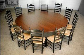 Rounding out the design, the architectural pedestal base includes four angular legs that give this piece a touch of industrial style. Round Dining Room Table Seats 12 - Foter