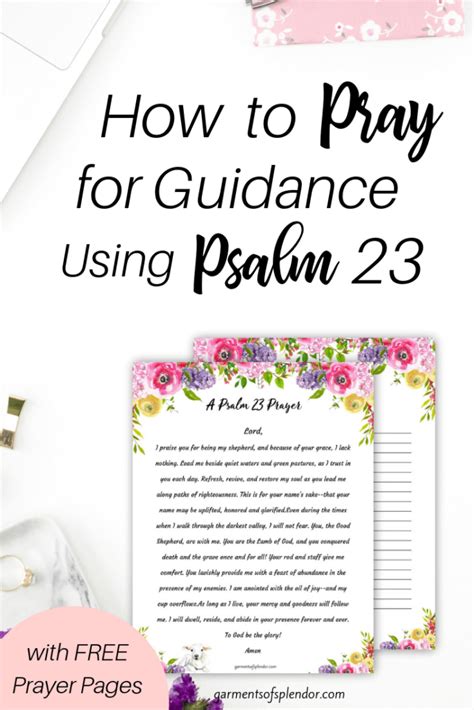 Praying Psalm 23 For Direction With Free Printables