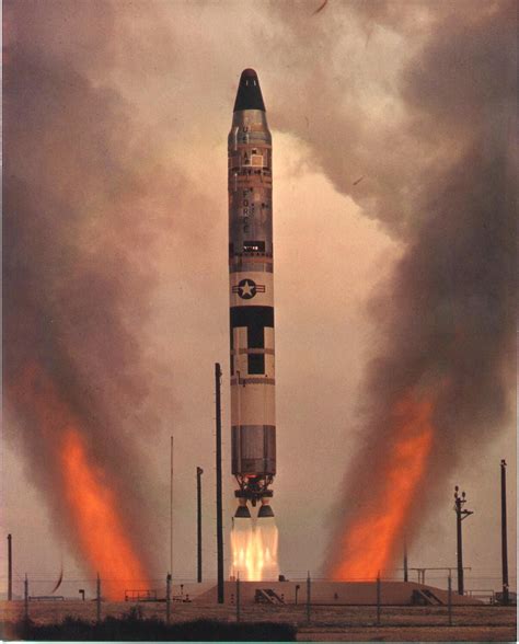 A Titan Ii Intercontinental Ballistic Missile Icbm Launched From An