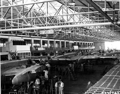 B 25 Mitchell Bombers Being Assembled At The Hindustan Aircraft Factory
