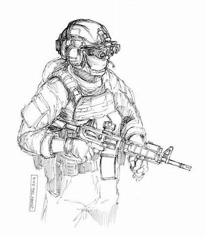 Military Drawing Army Drawings Character Sketches Special
