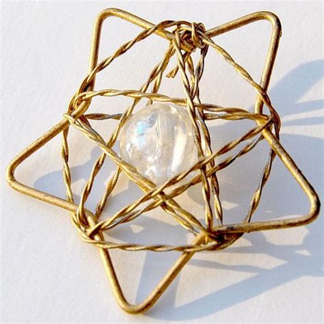 Wirewrapped Star Pendant Ornament in Brass | Beaded star ornament, Star pendant, Star ornament