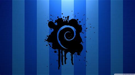Fondos De Pantalla Ilustración Texto Azul Linux Debian Ñu
