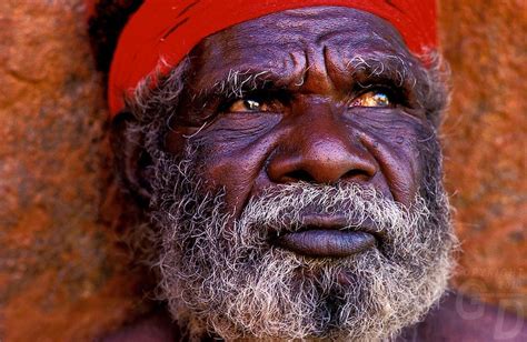 Aboriginal Elder At Ayers Rock Central Australia Aboriginal Man