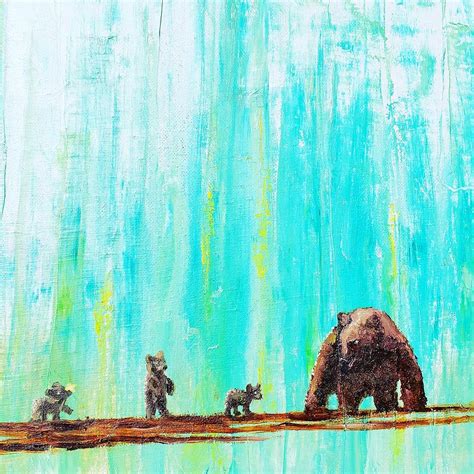 Bear Abstract Painting By Stormy Miller Fine Art America