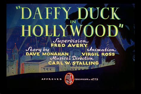 Supervised By Fred Avery Tex Averys Warner Brothers Cartoons Daffy