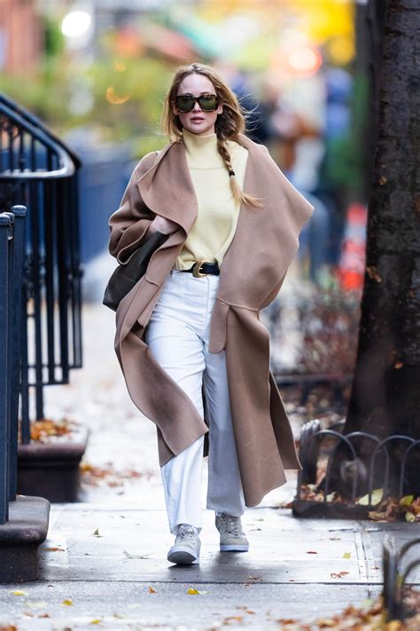 Thanks To Jennifer Lawrence This Camel Coat Is Now A Modern Classic