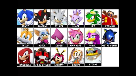Sonic Rivals 3 Roster Youtube