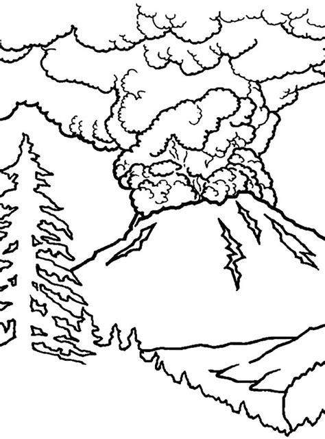 Volcanos Coloring Pages Learny Kids