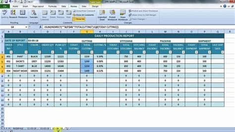 The reports should like 1) weekly planning that i will do. Daily Production Report in Excel - YouTube