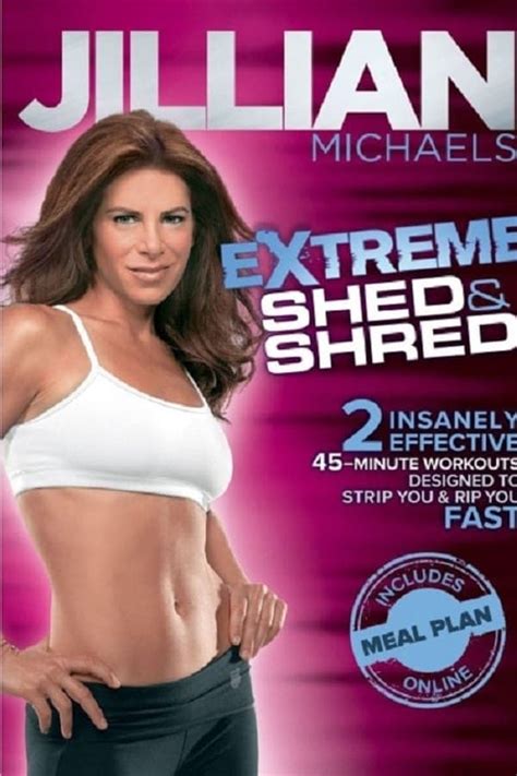 jillian michaels extreme shed and shred workout 2 n a the poster database tpdb