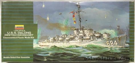 Lindberg 1300 Uss Delong De 684 Rudderow Class Destroyer Escort 1722