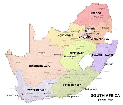 Detailed Political Map Of South Africa Ezilon Maps 40 Off
