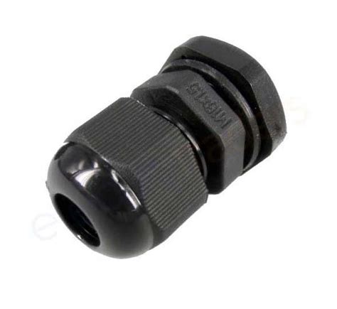 16mm Nylon Cable Gland Gland Electrical Ip68 Waterproof Black