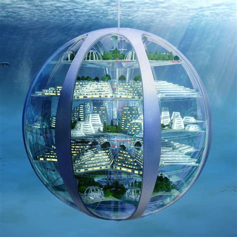 Underwater Bubble City 水中都市 未来都市 近未来建築