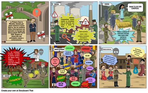 Historieta Primera Guerra Mundial Storyboard By A8bde166